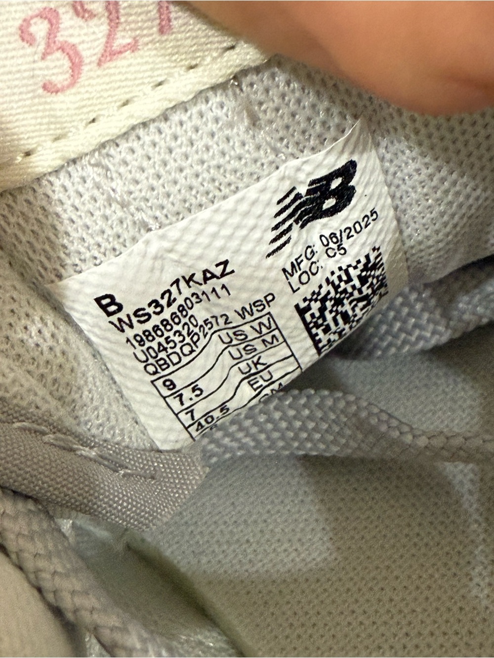 New Balance 327 Sneakers Raincloud / Pink Taffy - Picture 7 of 7